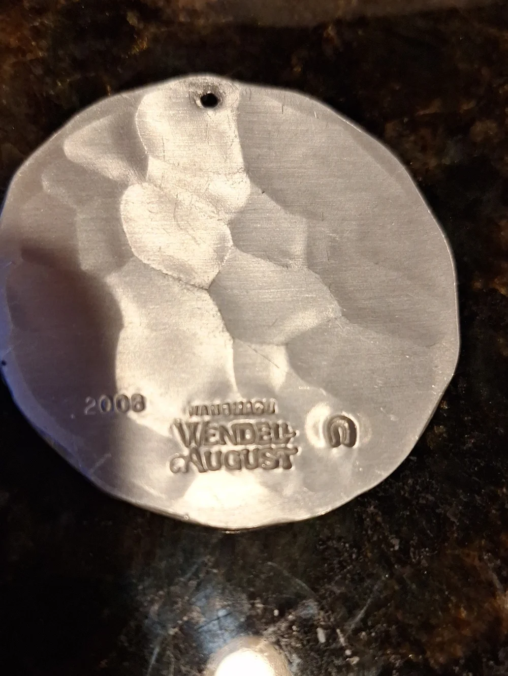 Set Of 3 Wendel August Holiday Pewter Ornament Medallions - Aluminum